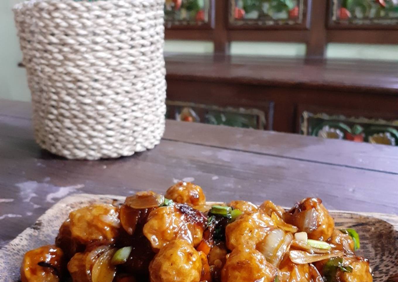 Oseng pentol bumbu premium