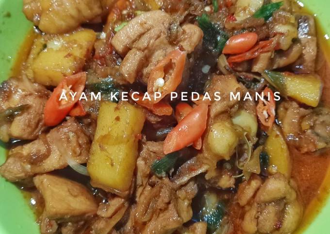 Ayam kecap pedas manis Mudah