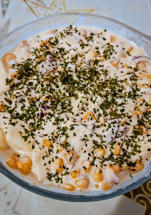 Joghurtos almás - kukoricasaláta 🍏🌽🥗 recept fotója