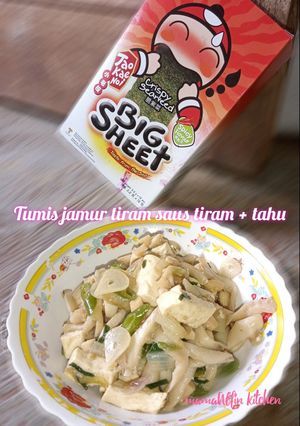 Foto resep Tumis jamur tiram saus tiram+ tahu