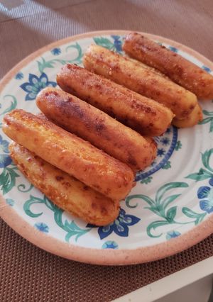 Una foto de Deditos de harina de maíz precocida con queso