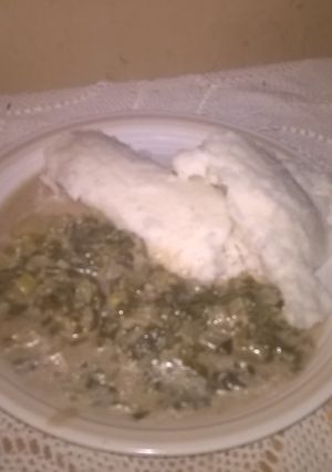 A picture of Chamolia with pap.
