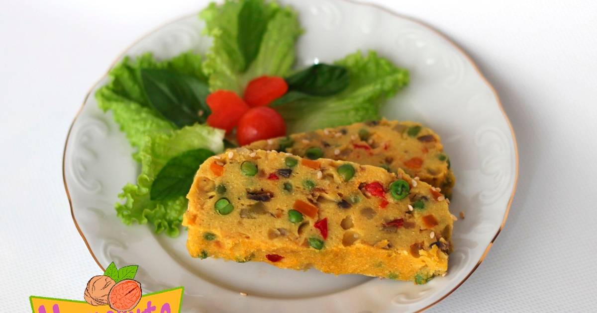 Tofu de Garbanzos con Verduras Receta de Veganamente Cookpad