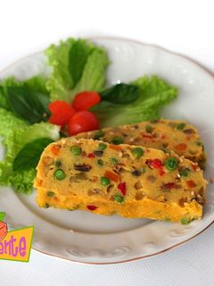 Una foto de Tofu de Garbanzos con Verduras
