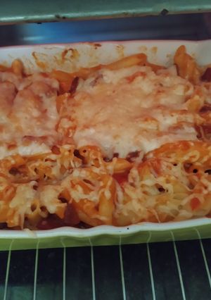 Una foto de Macarrones gratinados