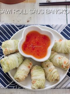 Foto resep Sawi Roll Saus Bangkok