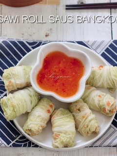 Foto resep Sawi Roll Saus Bangkok