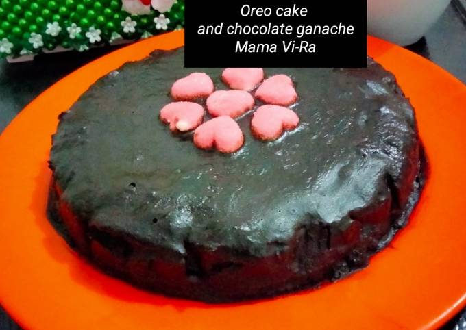 Oreo cake and chocale ganache