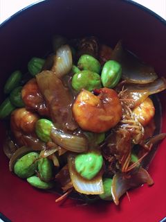 Foto resep Udang pete saus kecap
