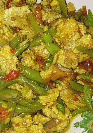Foto resep Sambel Telur Kacang Panjang