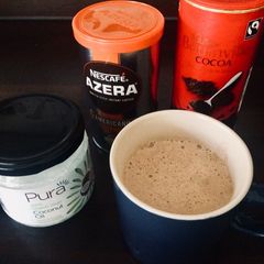 A picture of Dairy-Free Bulletproof Coffee (BPC).