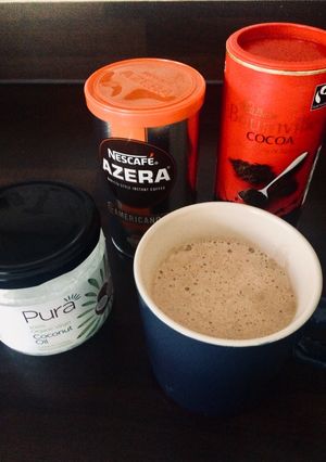 A picture of Dairy-Free Bulletproof Coffee (BPC).