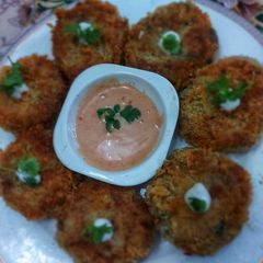 A picture of Chicken potato cutlets.
