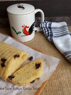 Foto resep Cake Tape Kukus (Eggless, No Mixer) #pr_egglesscake