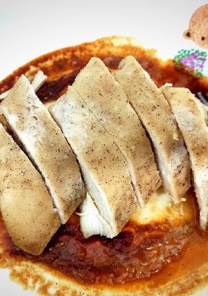 รูปของ อกไก่พริกไทยดำ (ไมโครเวฟ)