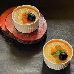 A picture of Cold Mango Soufflé.