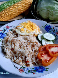 Foto resep Nasi Goreng Ikan Asin Telur Ceplok
