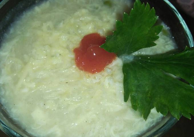 Cream Soup Jamur Telur Serabut