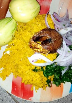 A picture of African Salad(Abacha).