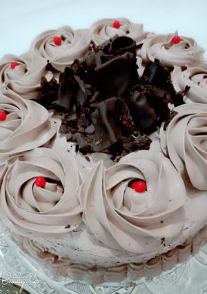 A picture of 🍫#chocolate_coffee_cake..! #KokabAndCookpad #Foodies&Friends #ILoveMeetha.