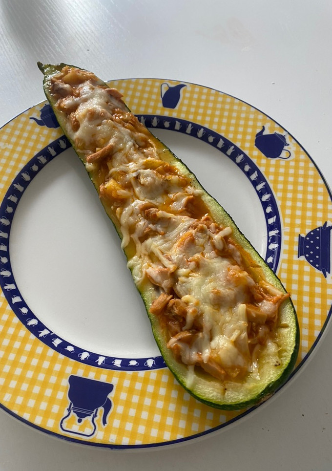 Una foto de Calabacín relleno