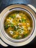 Torai & kaddu with chana dal (Ridge gourd & pumpkin with split chick peas)