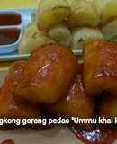 Singkong goreng pedas