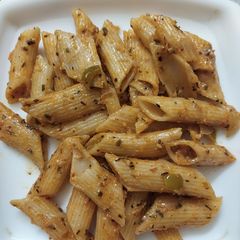 A picture of Pink sauce pasta.
