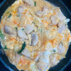 A picture of Oyakodon (Chicken and Egg Rice Bowl).