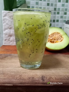Foto resep Es Melon Selasih