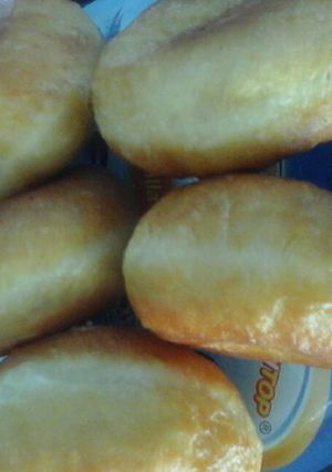 Foto resep Donat tepung eggless w/ white ring (frozen dough)