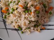 Una foto de arroz chaufa de marisco