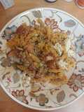 Pasta con cuscús y rabanitos