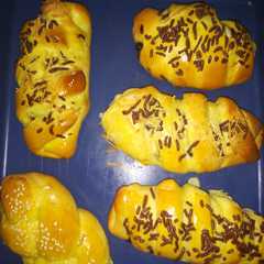 รูปของ Roti isi pisang coklat