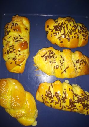 Foto resep Roti isi pisang coklat