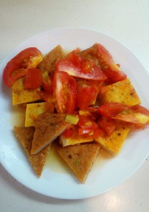 Hình của món Chả cá xào cà chua.