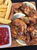 Sweet and tangy bbq chicken wings