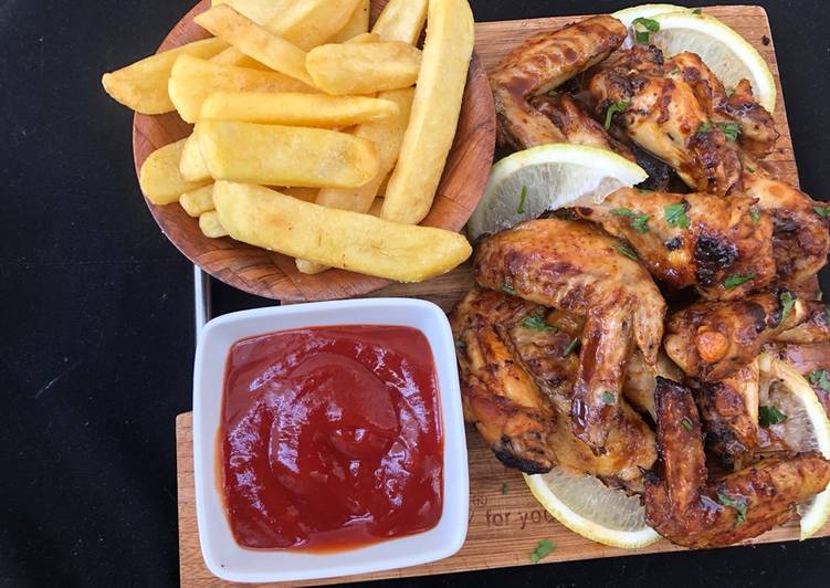 Step-by-Step Guide to Make Perfect Sweet and tangy bbq chicken wings