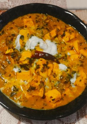 कसूरी मेथी पनीर मसाला Kasuri methi paneer masala रेसिपी मुख्य फोटो