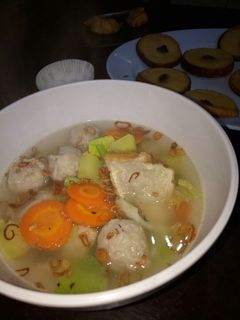 Foto resep Sup bakso ayam