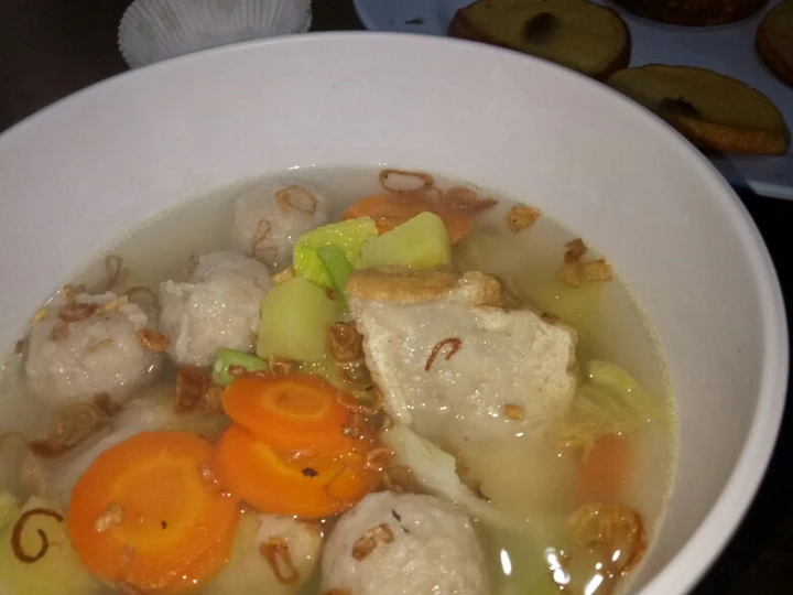 Langkah Gampang Membuat Resep Sup bakso ayam yang  Bikin Ketagihan Anti Ribet, Bikin Ngiler