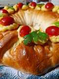 Rosca de Pascua salada