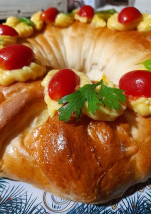 Una foto de Rosca de Pascua salada