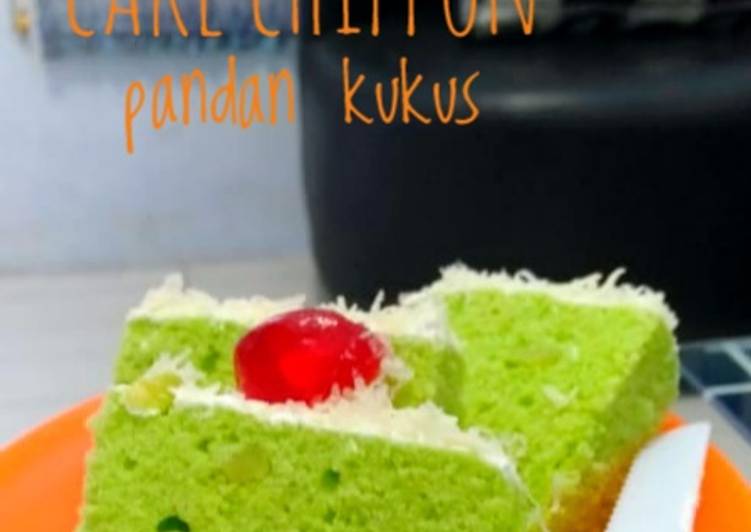 Cake Chiffon Pandan Kukus