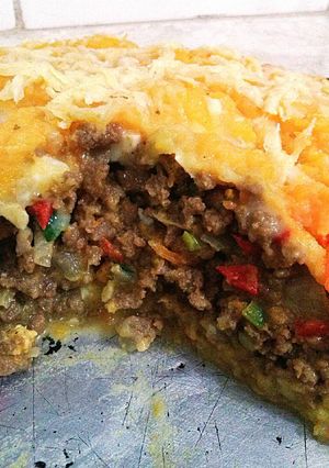 Una foto de Pastel de calabaza vegetariano