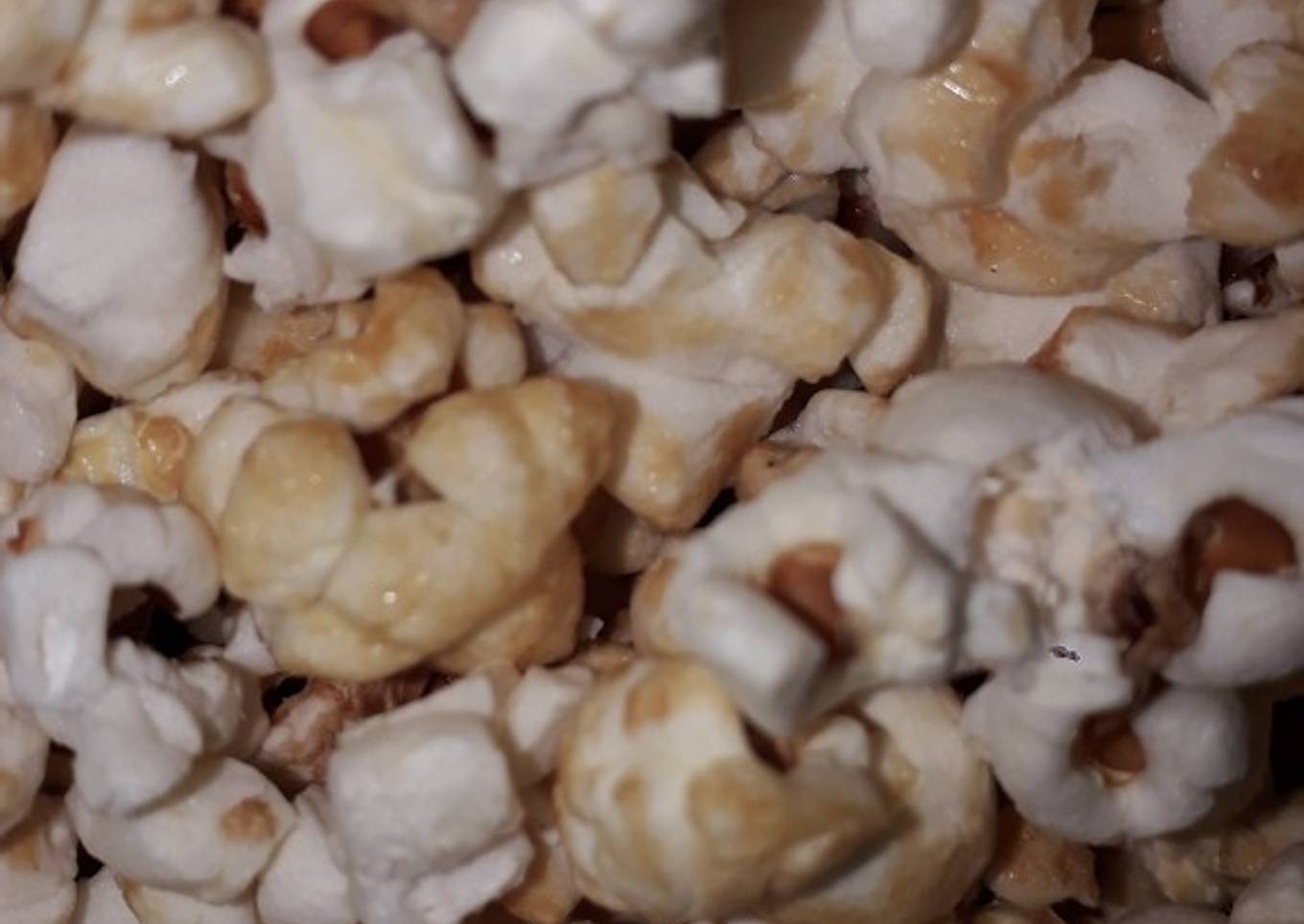 Home made milky popcorn