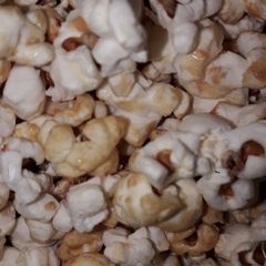 A picture of Home made milky popcorn.