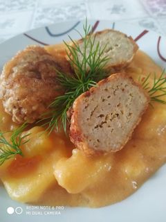 Zöld hagymás, burgonya főzelék recept fotója