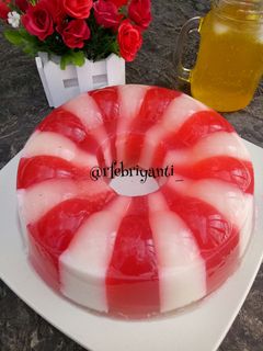 Foto resep Puding Merah Putih