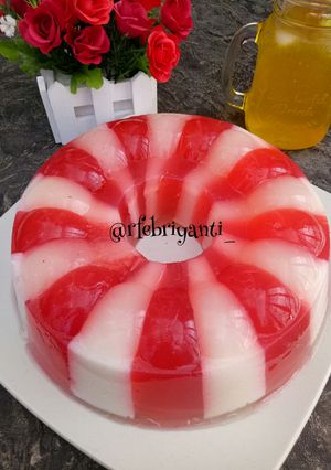 Foto resep Puding Merah Putih
